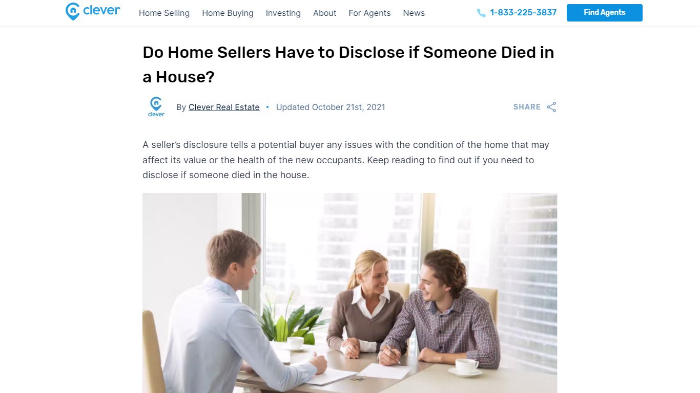 Do Home Sellers Have to Disclose if Someone Died in a House?